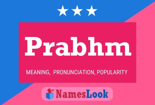 Prabhm Name Poster