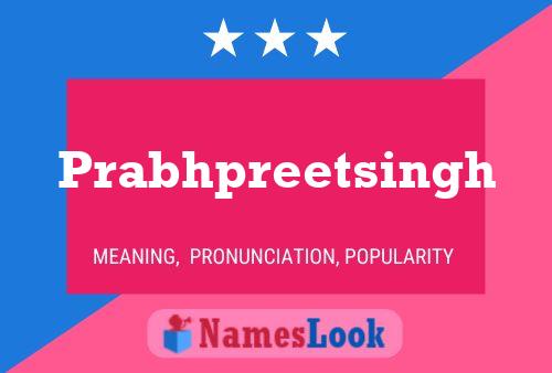 Prabhpreetsingh Name Poster