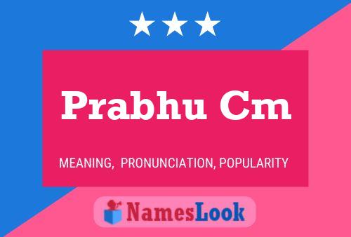 Prabhu Cm Name Poster