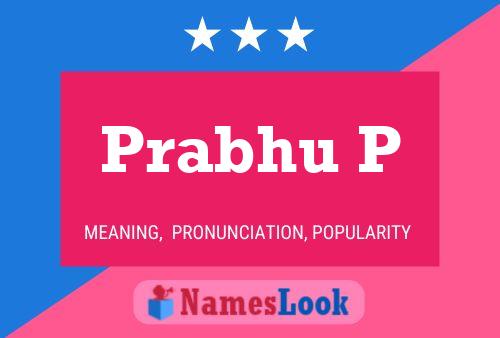 Prabhu P Name Poster