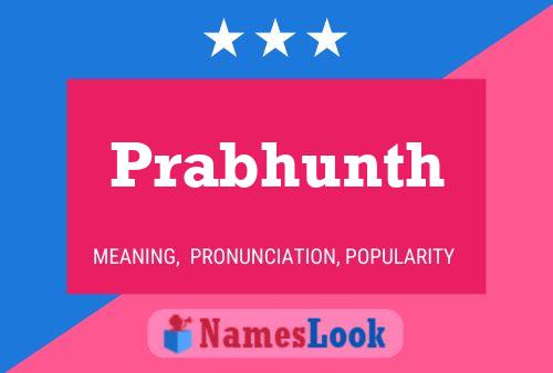 Prabhunth Name Poster