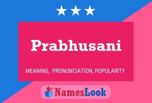 Prabhusani Name Poster