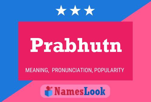 Prabhutn Name Poster