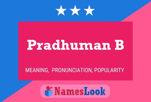 Pradhuman B Name Poster