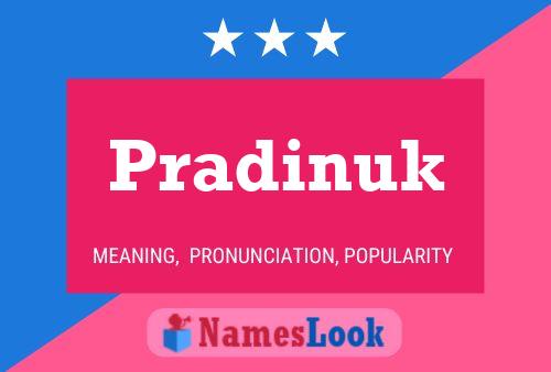 Pradinuk Name Poster