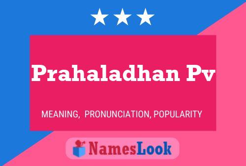 Prahaladhan Pv Name Poster