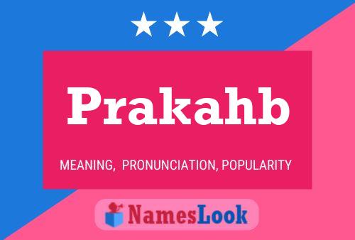 Prakahb Name Poster