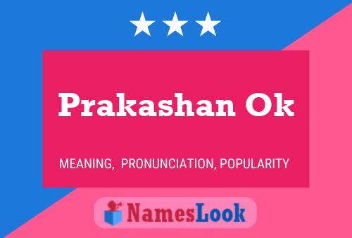 Prakashan Ok Name Poster