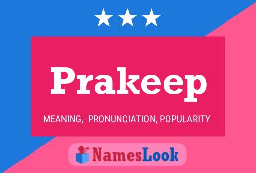 Prakeep Name Poster