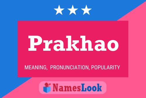 Prakhao Name Poster