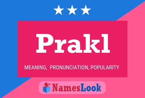 Prakl Name Poster