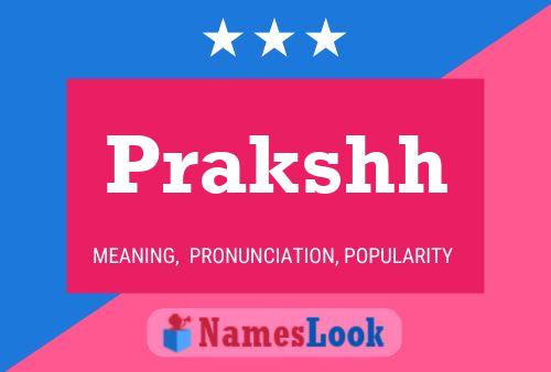 Prakshh Name Poster