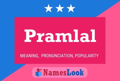 Pramlal Name Poster