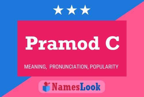 Pramod C Name Poster