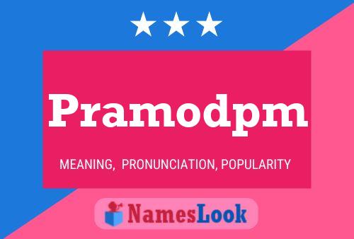 Pramodpm Name Poster