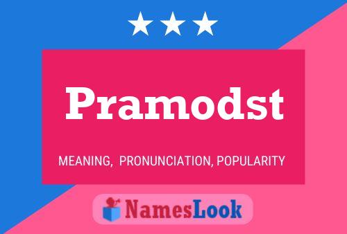 Pramodst Name Poster