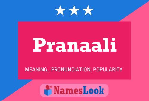 Pranaali Name Poster