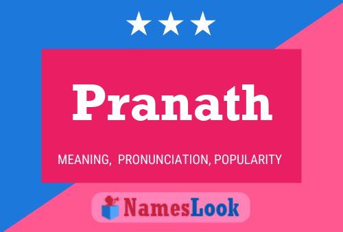 Pranath Name Poster