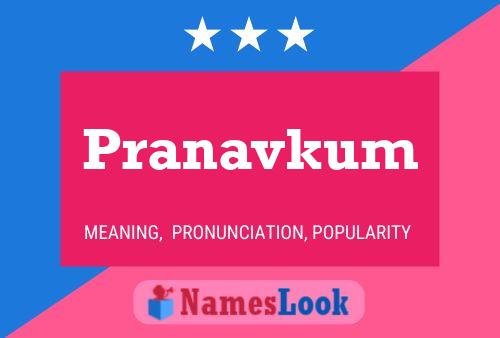 Pranavkum Name Poster