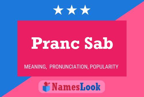 Pranc Sab Name Poster