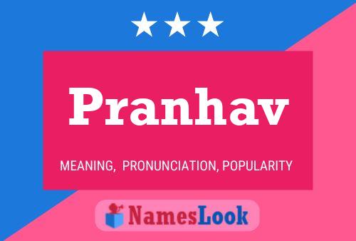 Pranhav Name Poster