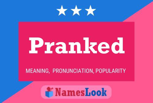 Pranked Name Poster