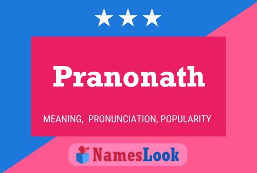 Pranonath Name Poster