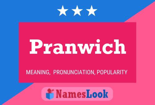 Pranwich Name Poster