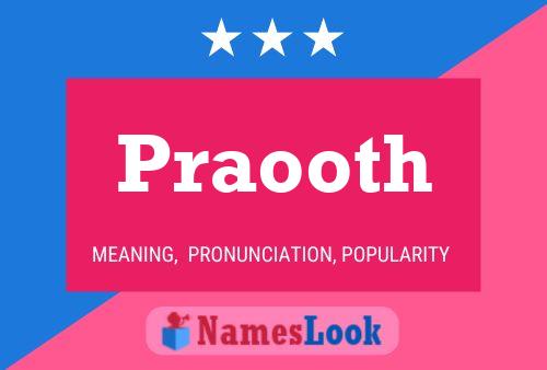 Praooth Name Poster