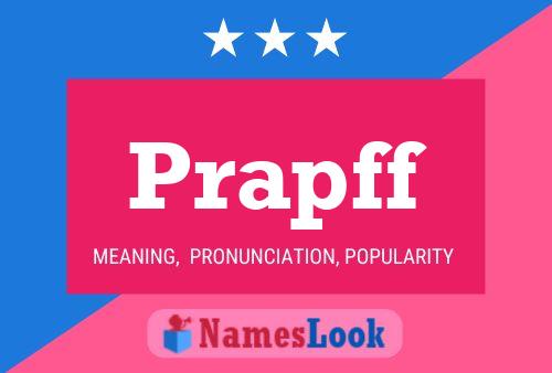 Prapff Name Poster