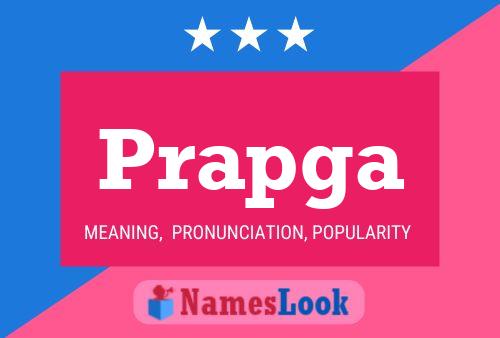 Prapga Name Poster