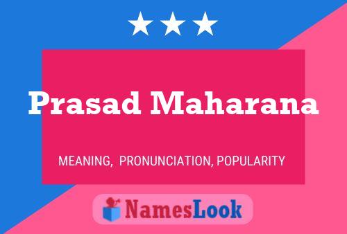 Prasad Maharana Name Poster