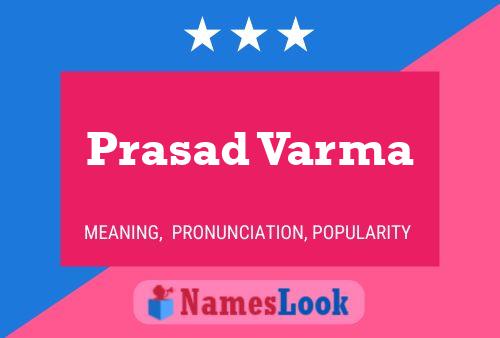 Prasad Varma Name Poster