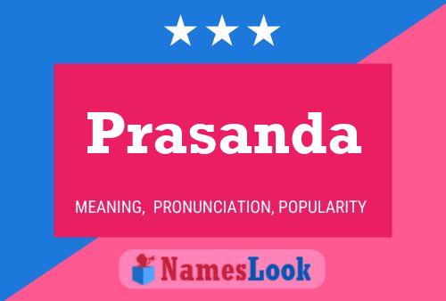 Prasanda Name Poster