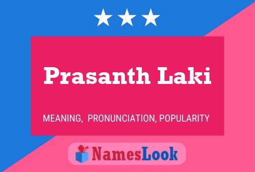 Prasanth Laki Name Poster