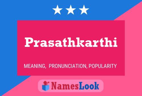 Prasathkarthi Name Poster