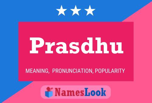 Prasdhu Name Poster