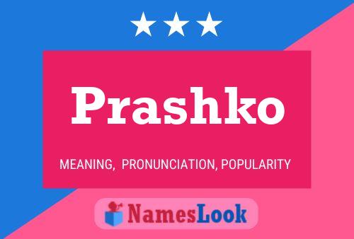 Prashko Name Poster