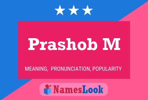 Prashob M Name Poster