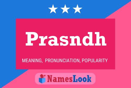 Prasndh Name Poster