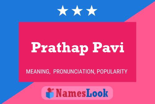 Prathap Pavi Name Poster