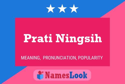 Prati Ningsih Name Poster