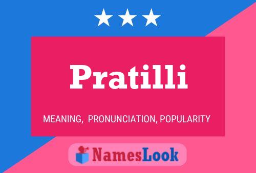 Pratilli Name Poster