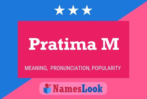 Pratima M Name Poster