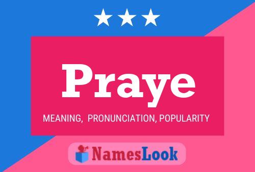 Praye Name Poster