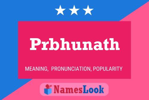 Prbhunath Name Poster