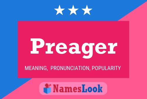 Preager Name Poster