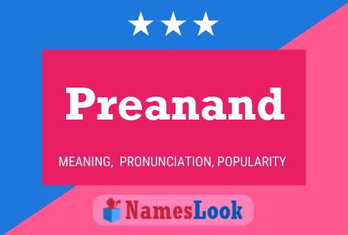 Preanand Name Poster