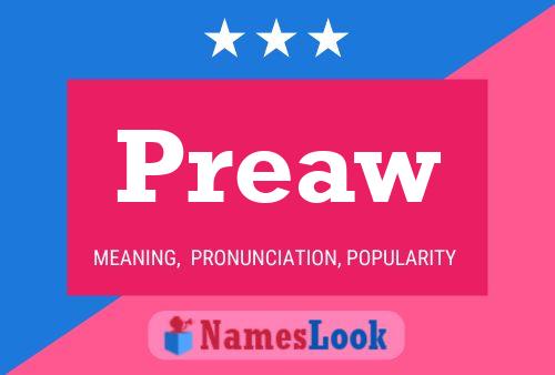 Preaw Name Poster