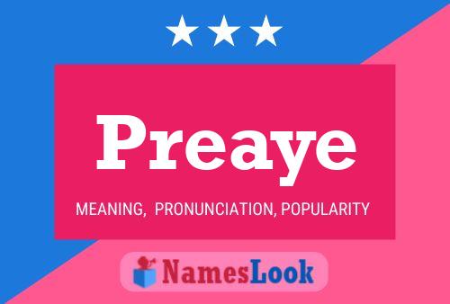 Preaye Name Poster